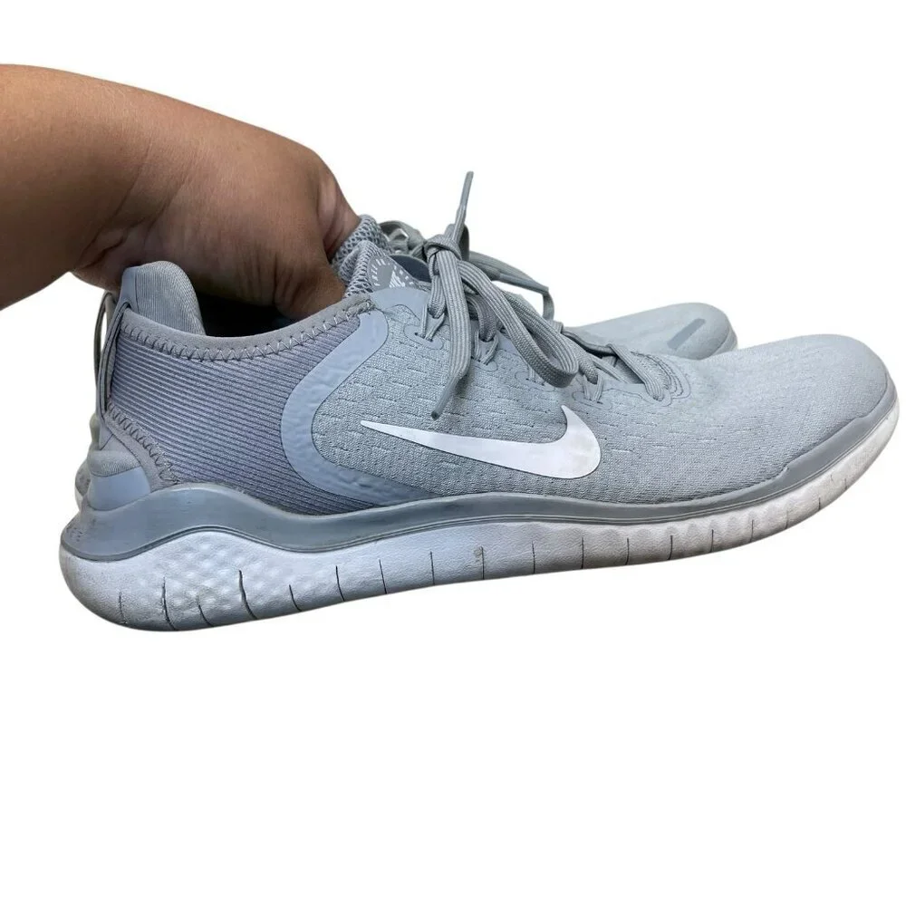 Nike Free RN 2018 Women's Running Shoes Size 9 Wolf Grey 942836-003 Athletic